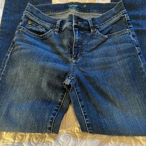 Lauren Ralph Lauren Blue Straight Leg Jeans Classic Style